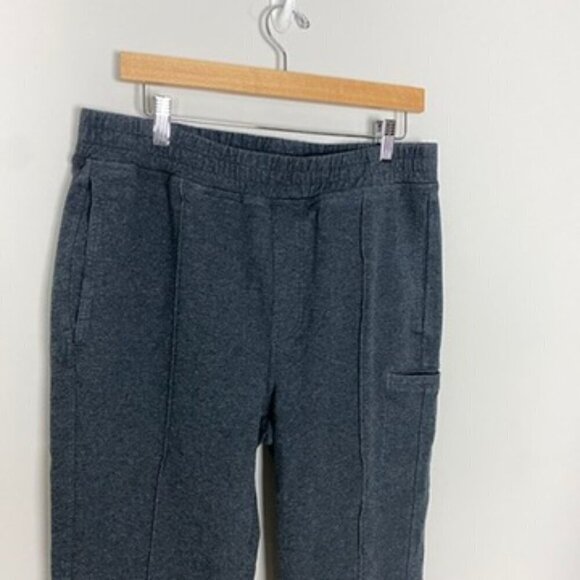32 Bar Blues Sweatpants Mens Medium Gray Straight Leg Lounge Casual Drawstring - Picture 2 of 8